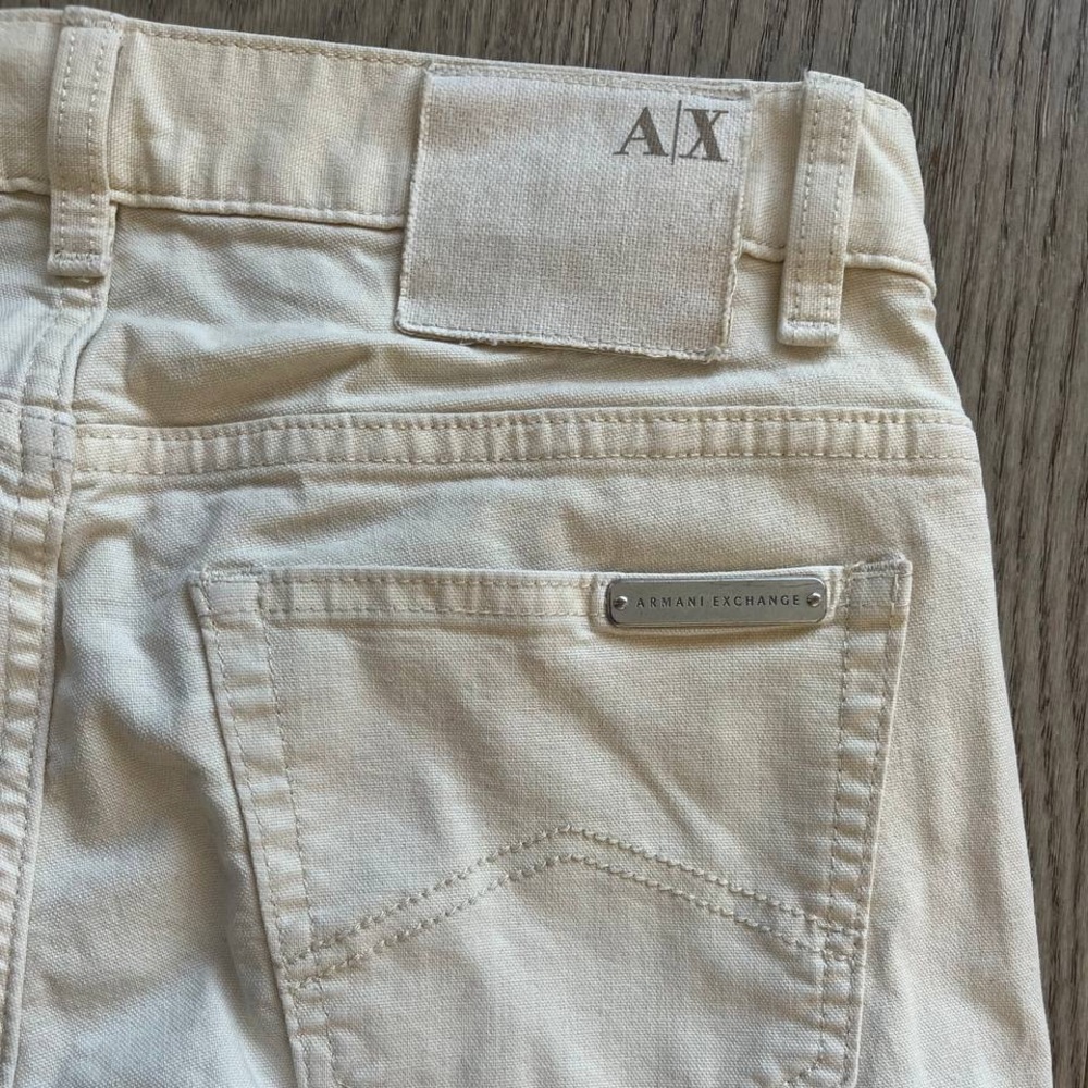 Armani Exchange Women's Cream Denim Pants in size 29 - Picture 7 of 8